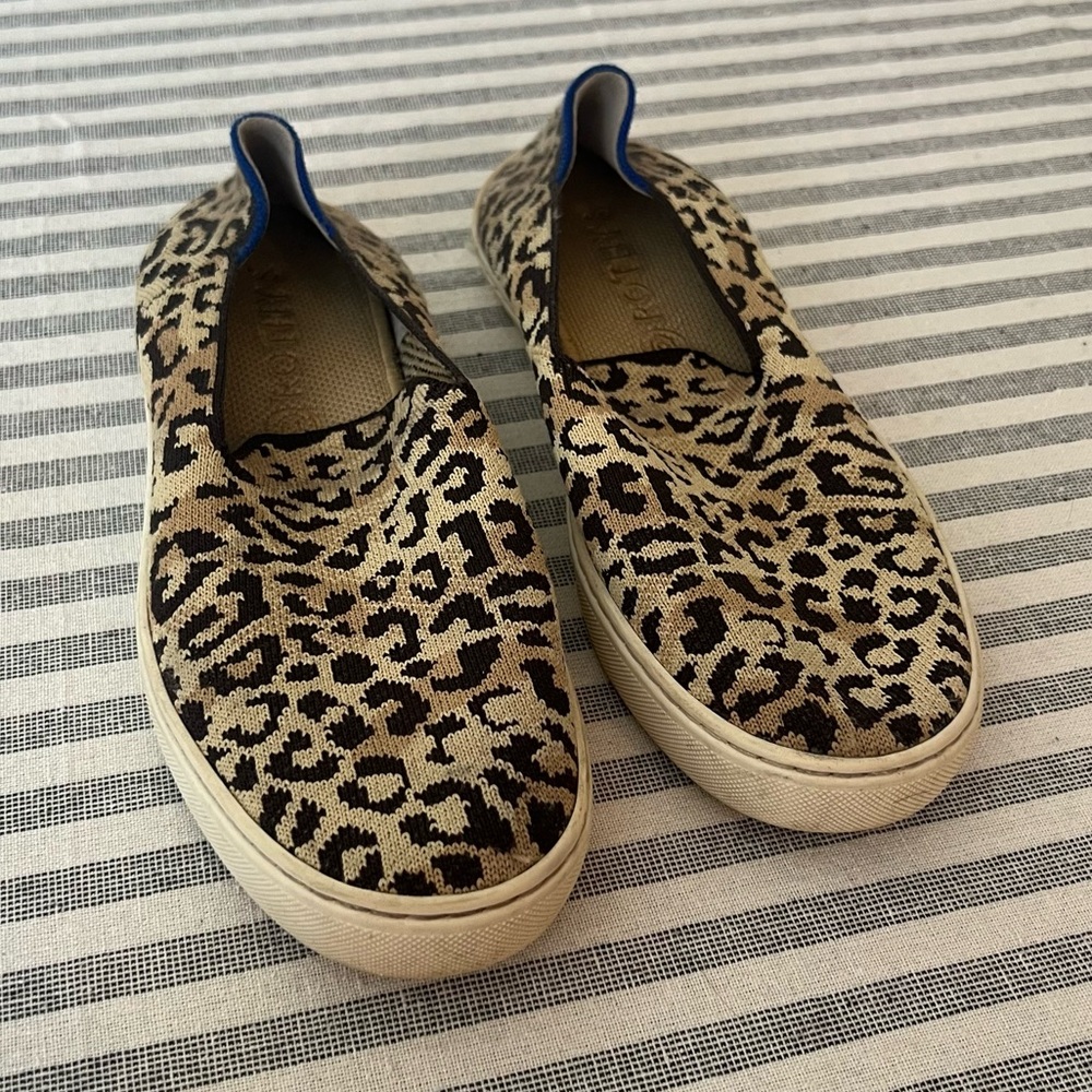 Rothy’s The Sneaker in Cat Camo Animal Print Leopard Cheetah